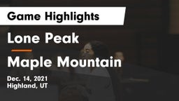 Lone Peak  vs Maple Mountain  Game Highlights - Dec. 14, 2021
