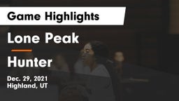 Lone Peak  vs Hunter Game Highlights - Dec. 29, 2021