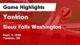 Yankton  vs Sioux Falls Washington  Game Highlights - Sept. 8, 2020