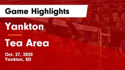 Yankton  vs Tea Area  Game Highlights - Oct. 27, 2020