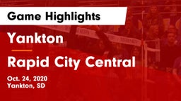 Yankton  vs Rapid City Central  Game Highlights - Oct. 24, 2020