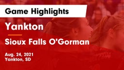 Yankton  vs Sioux Falls O'Gorman  Game Highlights - Aug. 24, 2021