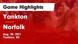 Yankton  vs Norfolk  Game Highlights - Aug. 28, 2021