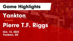 Yankton  vs Pierre T.F. Riggs  Game Highlights - Oct. 13, 2022