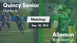 Matchup: Quincy Senior High vs. Alleman  2016