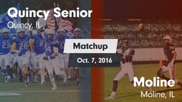 Matchup: Quincy Senior High vs. Moline  2016