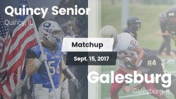Matchup: Quincy Senior High vs. Galesburg  2017