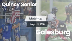 Matchup: Quincy Senior High vs. Galesburg  2018