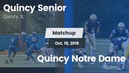 Matchup: Quincy Senior High vs. Quincy Notre Dame 2018