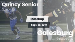Matchup: Quincy Senior High vs. Galesburg  2019