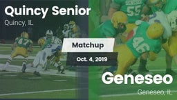 Matchup: Quincy Senior High vs. Geneseo  2019