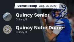 Recap: Quincy Senior  vs. Quincy Notre Dame 2023