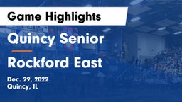 Quincy Senior  vs Rockford East  Game Highlights - Dec. 29, 2022