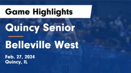 Quincy Senior  vs Belleville West  Game Highlights - Feb. 27, 2024