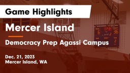 Mercer Island  vs  Democracy Prep Agassi Campus Game Highlights - Dec. 21, 2023