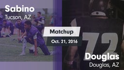 Matchup: Sabino  vs. Douglas  2016