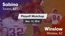 Matchup: Sabino  vs. Winslow  2016