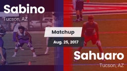 Matchup: Sabino  vs. Sahuaro  2017