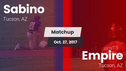 Matchup: Sabino  vs. Empire  2017