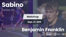 Matchup: Sabino  vs. Benjamin Franklin  2019