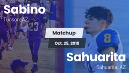 Matchup: Sabino  vs. Sahuarita  2019