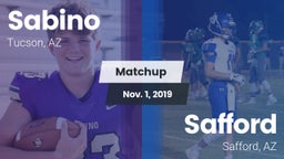 Matchup: Sabino  vs. Safford  2019