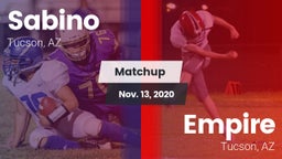 Matchup: Sabino  vs. Empire  2020