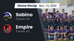 Recap: Sabino  vs. Empire  2020