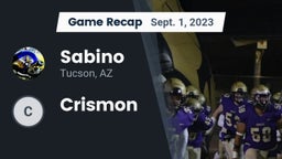 Recap: Sabino  vs. Crismon 2023