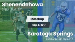 Matchup: Shenendehowa High vs. Saratoga Springs  2017