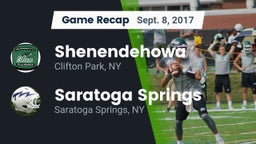 Recap: Shenendehowa  vs. Saratoga Springs  2017