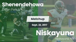 Matchup: Shenendehowa High vs. Niskayuna  2017