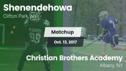 Matchup: Shenendehowa High vs. Christian Brothers Academy  2017