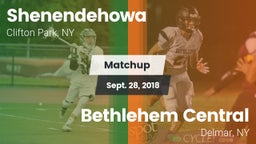Matchup: Shenendehowa High vs. Bethlehem Central  2018