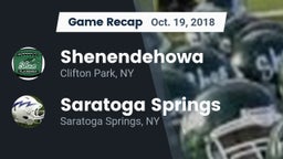 Recap: Shenendehowa  vs. Saratoga Springs  2018