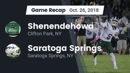 Recap: Shenendehowa  vs. Saratoga Springs  2018