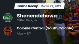 Recap: Shenendehowa  vs. Colonie Central  (South Colonie) 2021