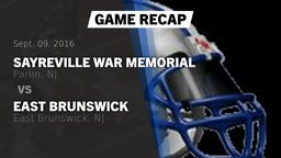 Recap: Sayreville War Memorial  vs. East Brunswick  2016