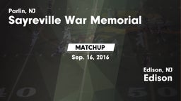 Matchup: Sayreville vs. Edison  2016