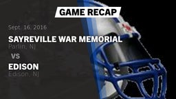 Recap: Sayreville War Memorial  vs. Edison  2016