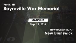 Matchup: Sayreville vs. New Brunswick  2016