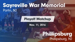 Matchup: Sayreville vs. Phillipsburg  2016