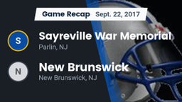 Recap: Sayreville War Memorial  vs. New Brunswick  2017
