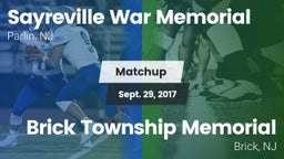 Matchup: Sayreville vs. Brick Township Memorial  2017