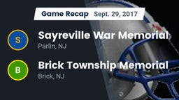 Recap: Sayreville War Memorial  vs. Brick Township Memorial  2017