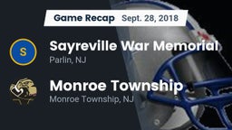 Recap: Sayreville War Memorial  vs. Monroe Township  2018