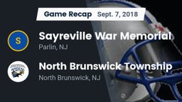 Recap: Sayreville War Memorial  vs. North Brunswick Township  2018