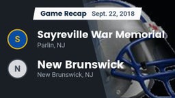 Recap: Sayreville War Memorial  vs. New Brunswick  2018