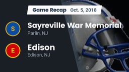 Recap: Sayreville War Memorial  vs. Edison  2018