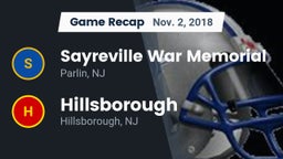 Recap: Sayreville War Memorial  vs. Hillsborough  2018